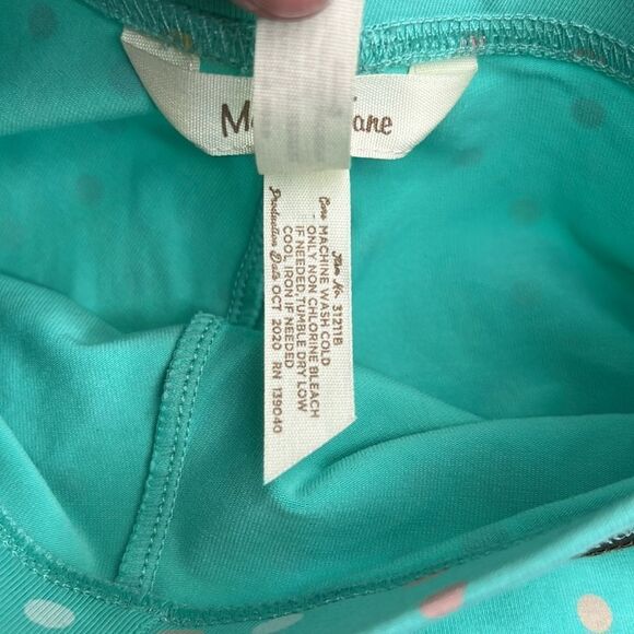 Matilda Jane lime green polka dot cinched and ruffled shorts size 6 NWOT - Picture 8 of 9